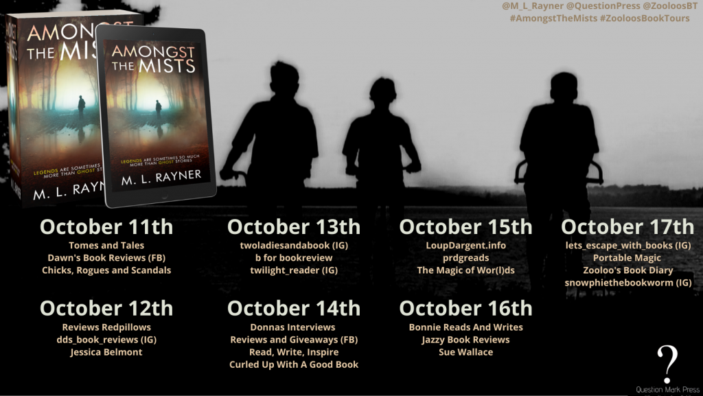 #AndThatsAWrap of #AmongstTheMists by M.L Rayner @M_L_Rayner @QuestionPress #BookTour #ZooloosBookTours