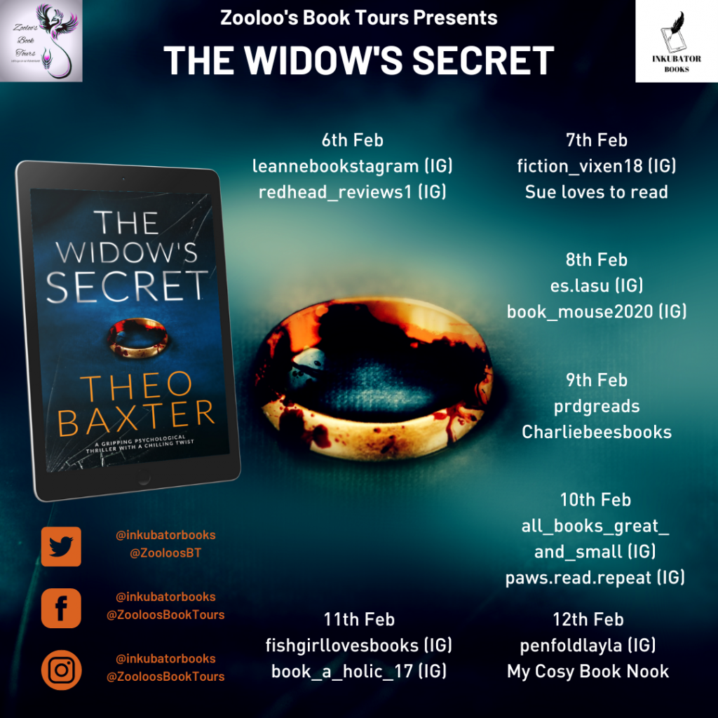 And That’s A Wrap – The Widow’s Secret by Theo Baxter #TheoBaxter @InkubatorBooks #TheWidowsSecret #ZooloosBookTours