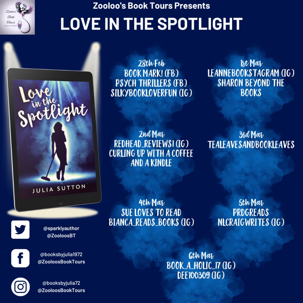 And That’s A Wrap of Love in the Spotlight by Julia Sutton @sparklyauthor @NextChapterPB #LoveintheSpotlight #ZooloosBookTours