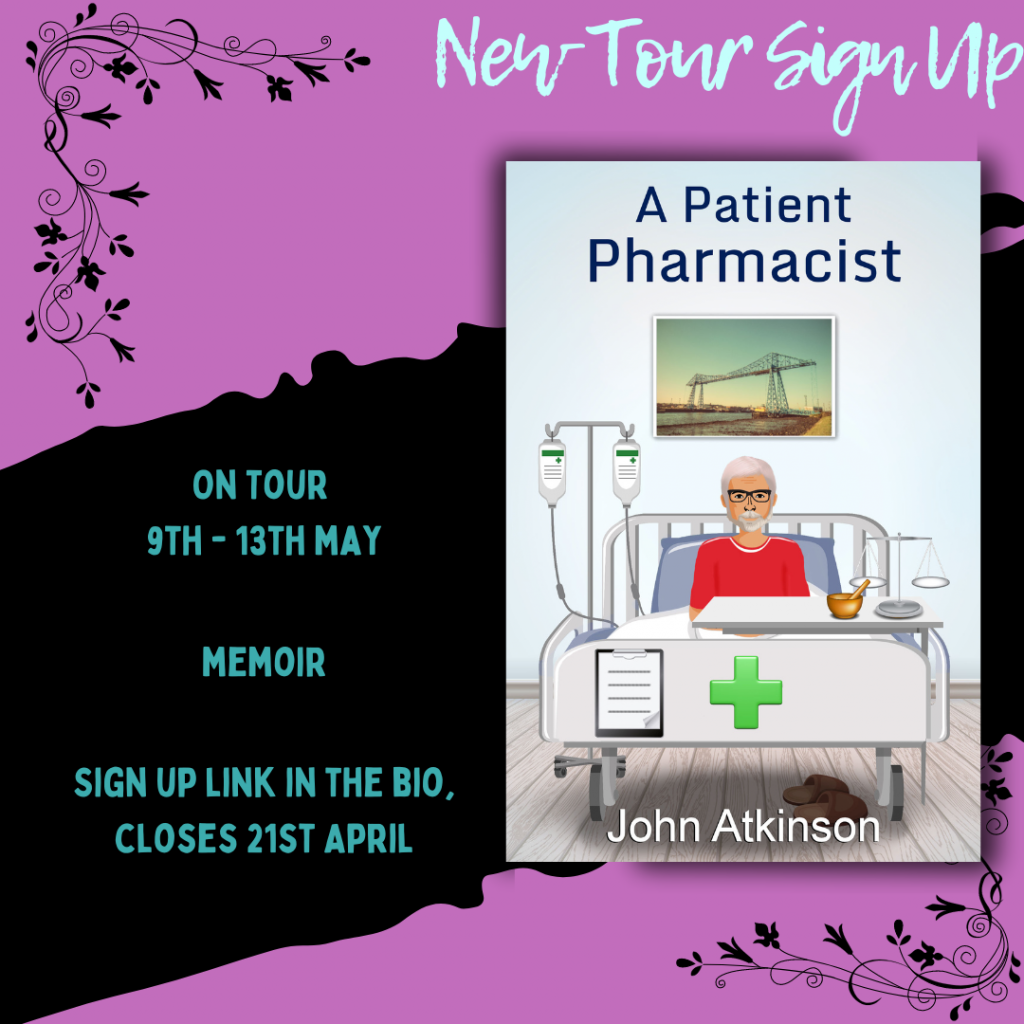 *New Tour* – A Patient Pharmacist by John Atkinson #JohnAtkinson @BlossomSpring3 #APatientPharmacist #ZooloosBookTours