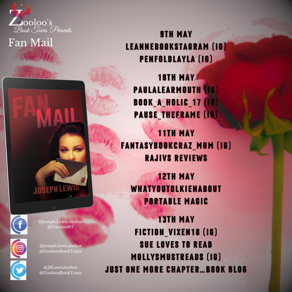 Starting Soon – Fan Mail by Joseph Lewis @JRLewisAuthor #FanMail #ZooloosBookTours