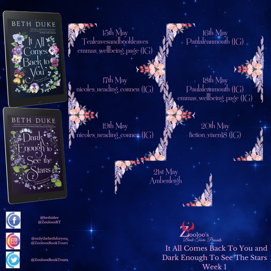 And That’s A Wrap of Double Tour for It All Comes Back To You and Dark Enough To See The Stars by Beth Duke #BethDuke #ItAllComesBackToYou #DarkEnoughToSeeTheStars #ZooloosBookTours