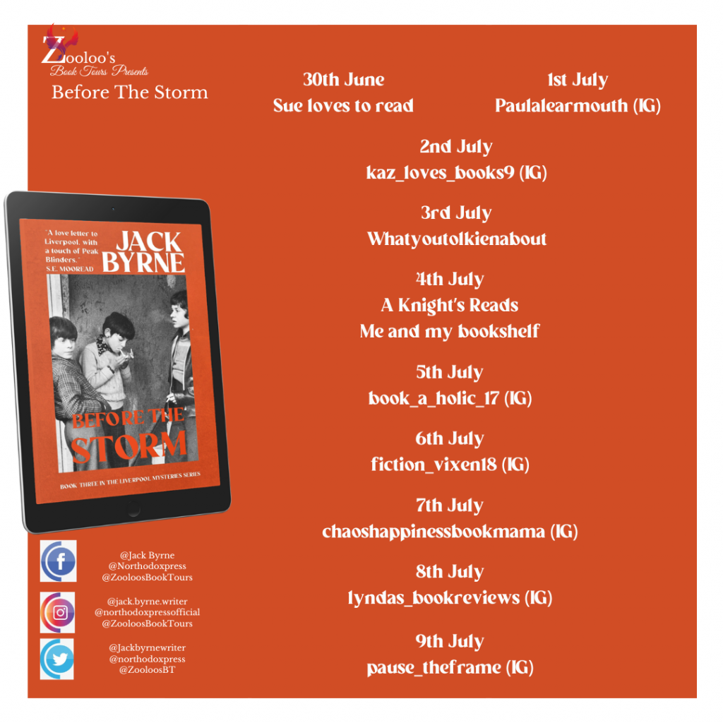 Starting Soon – Before the Storm by Jack Byrne @Jackbyrnewriter @northodoxpress #BeforeTheStorm #ZooloosBookTours