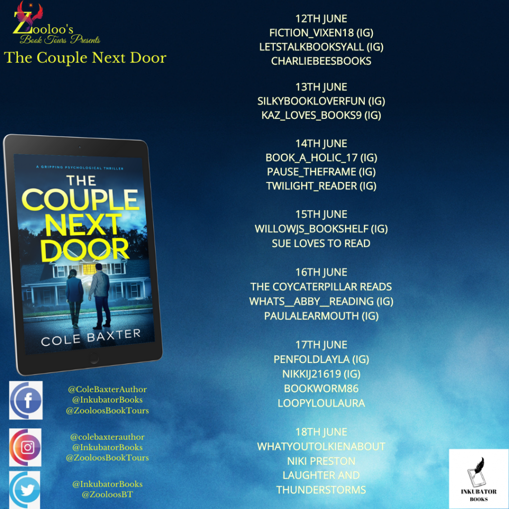 Starting Soon – The Couple Next Door by Cole Baxter #ColeBaxter @inkubatorbooks #TheCoupleNextDoor #ZooloosBookTours