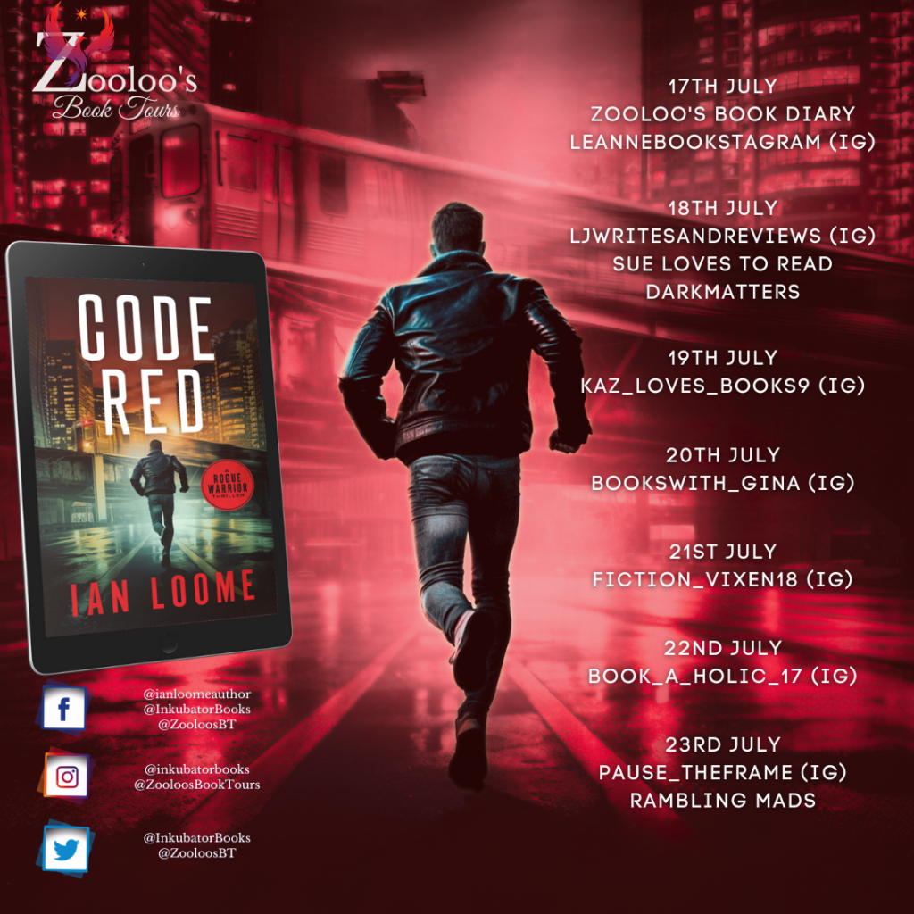 Starting Soon – Code Red by Ian Loome #IanLoome @inkubatorbooks #CodeRed  #ZooloosBookTours