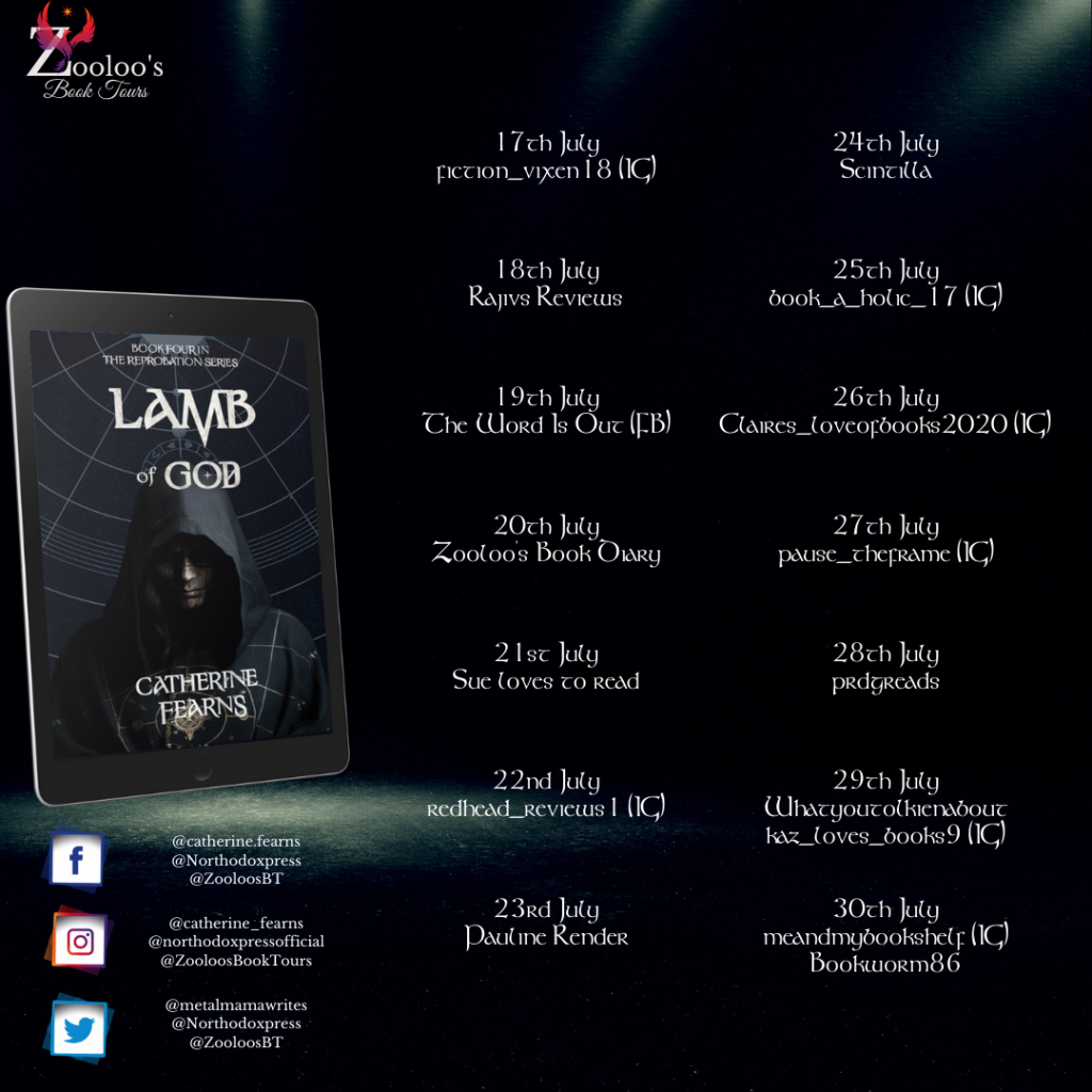 Starting Soon – Lamb of God by Catherine Fearns @metalmamawrites @northodoxpress #LambOfGod   #ZooloosBookTours