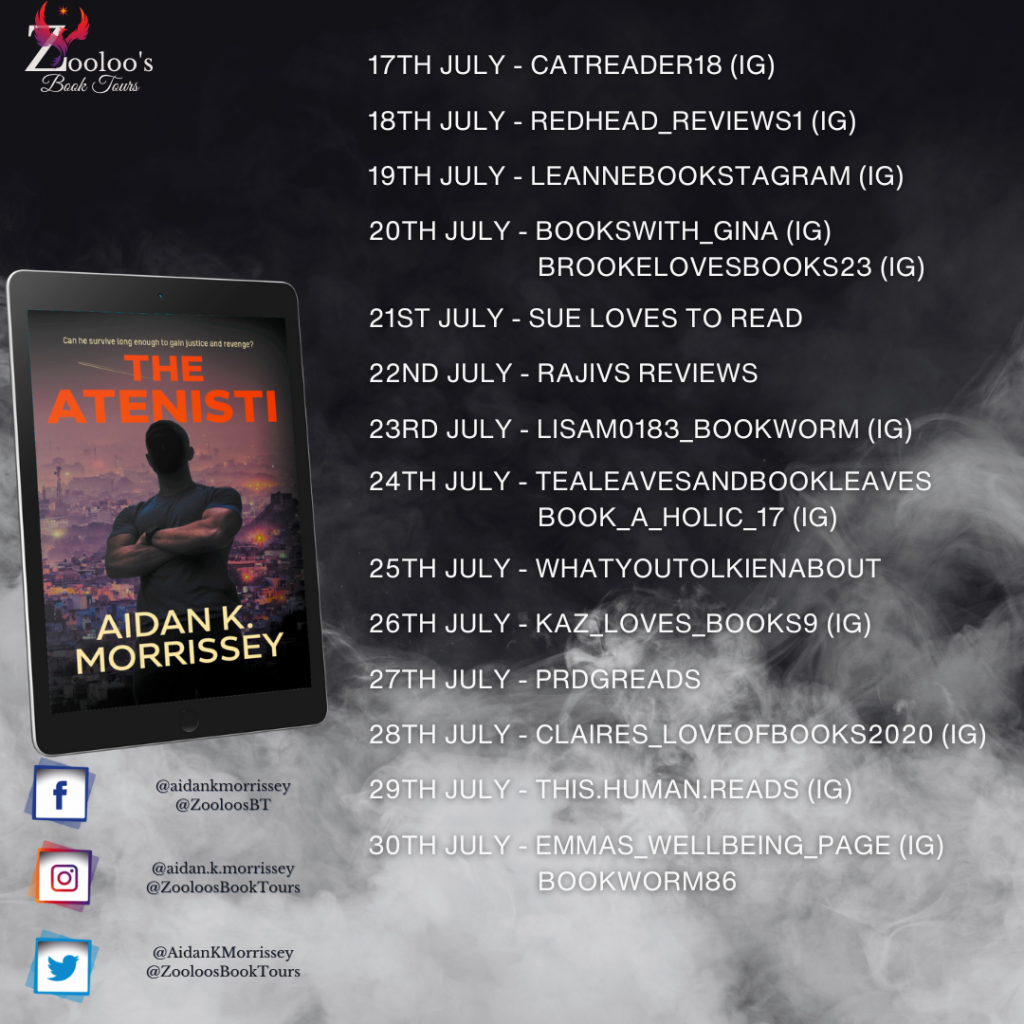 Starting Soon – The Atenisti by Aidan K Morrissey @AidanKMorrissey #TheAtenisti #ZooloosBookTours