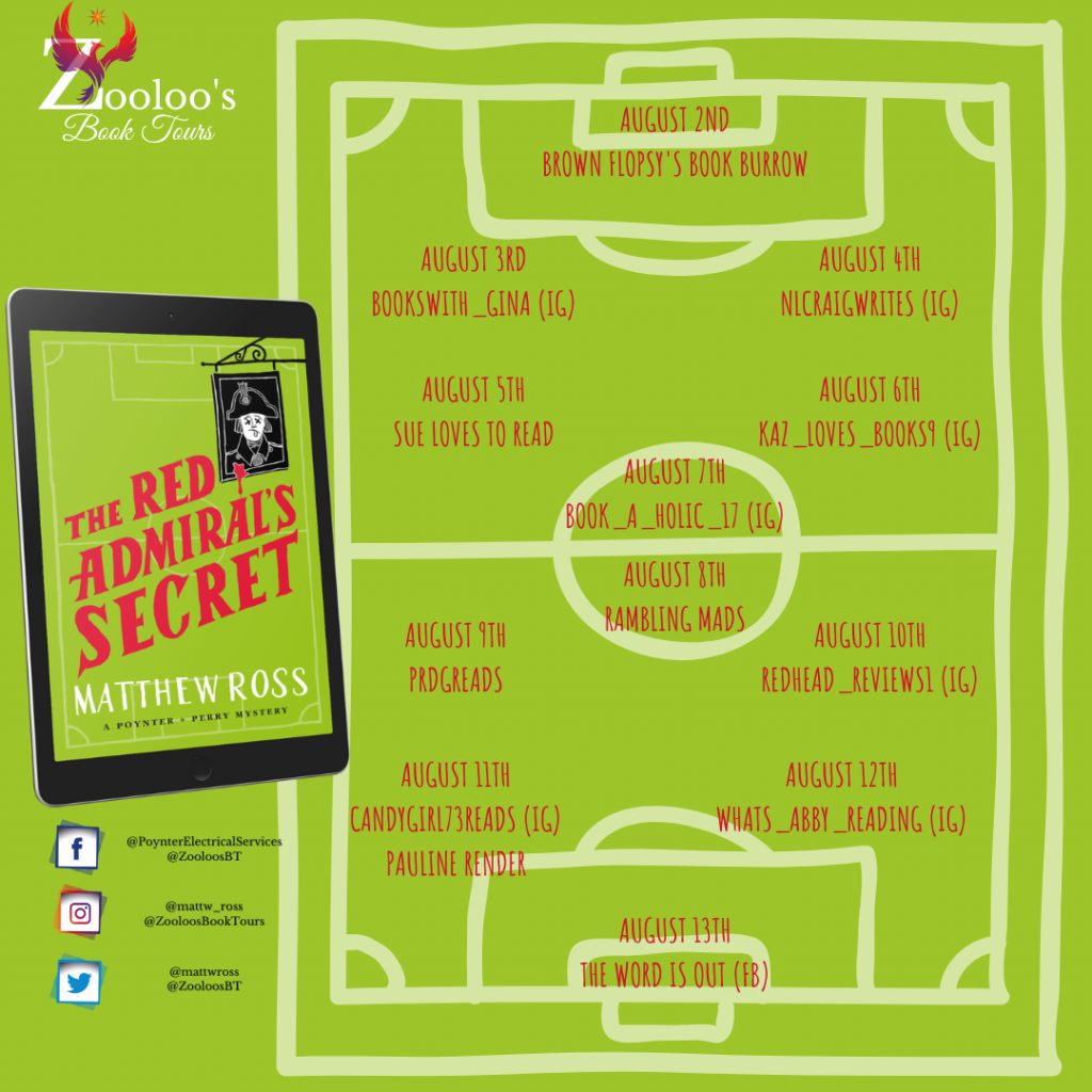 Starting Soon – The Red Admiral’s Secret by Matthew Ross @mattwross #TheRedAdmiralsSecret  #ZooloosBookTours