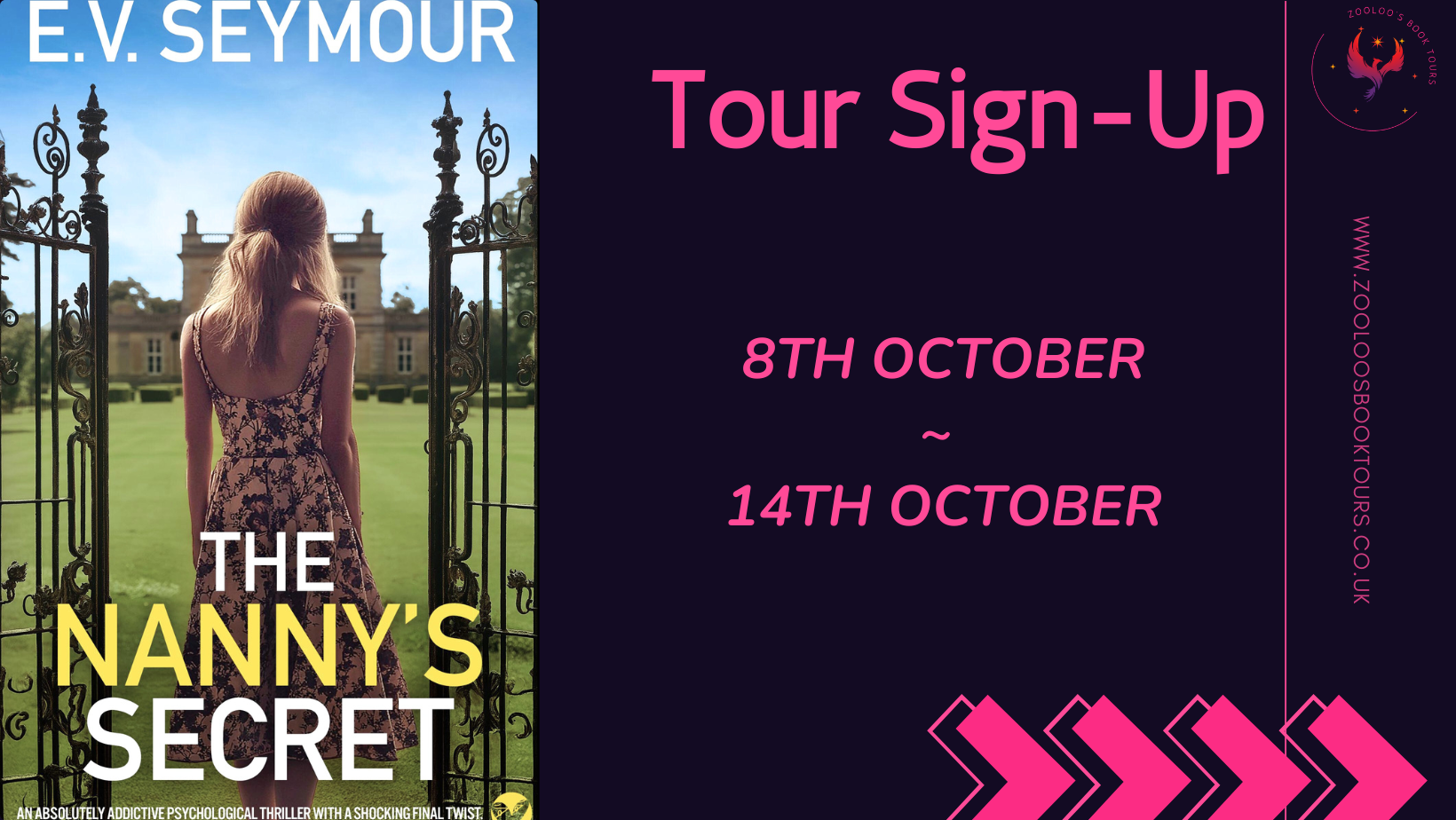 TOUR SIGN-UP: The Nanny’s Secret by E.V Seymour - Zooloo's Book Tours
